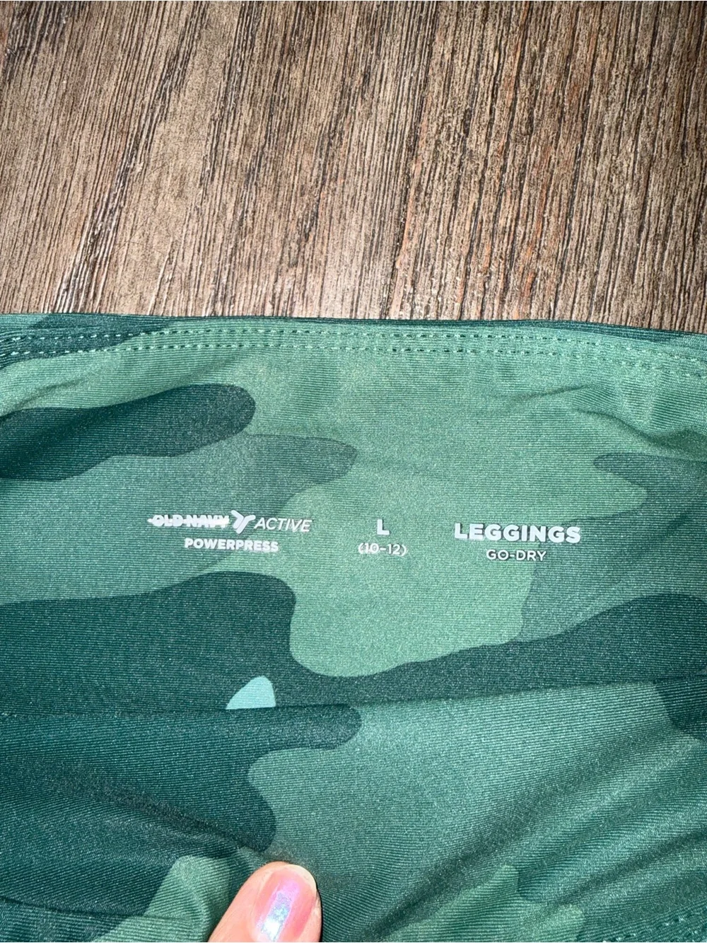 Old Navy Camo High-Waist girls active Bike Shorts size L 10/12 NWOT